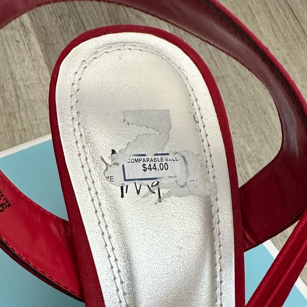 Impo Red Strappy Heels - Picture 5 of 5